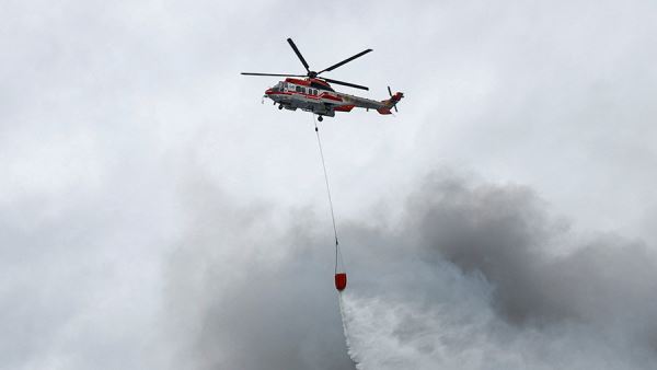 В Киеве задействовали более 200 спасателей и авиацию для тушения пожара