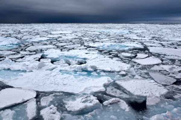 На акватории Севморпути в Карском море идет интенсивное ледообразование